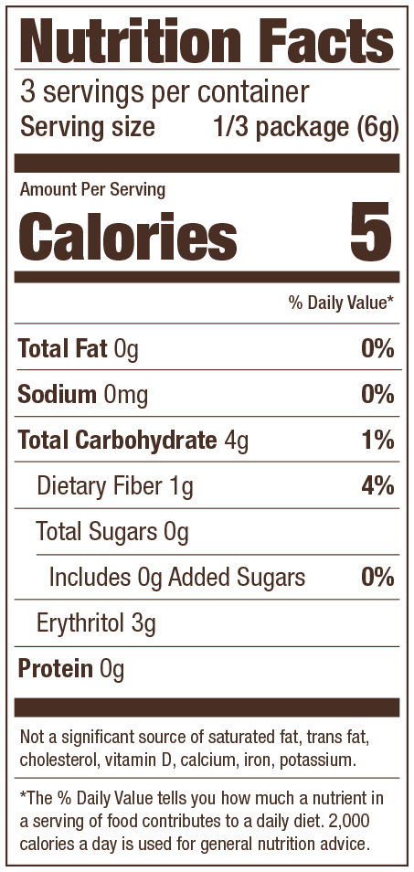 Black Cherry Jel Nutrition Facts