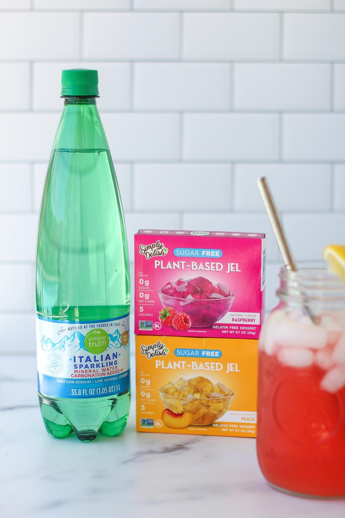 Raspberry Peach Sparkling Water