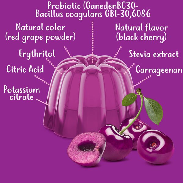 citric acid, carrageenan, natural flavor, potassium citrate, natural color, probiotic, stevia extract, erythritol