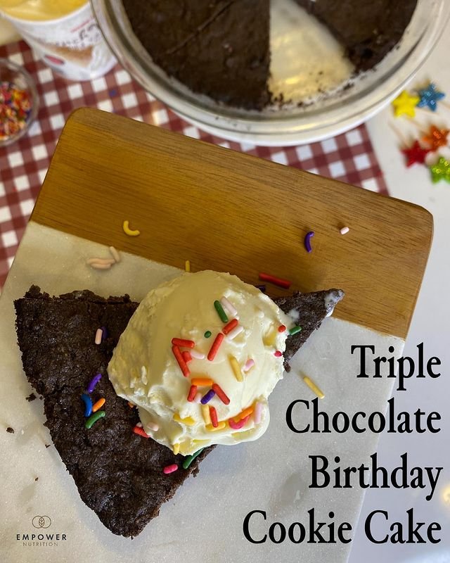 Triple Chocolate Cookie Cake