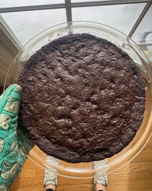 Triple Chocolate Cookie Cake