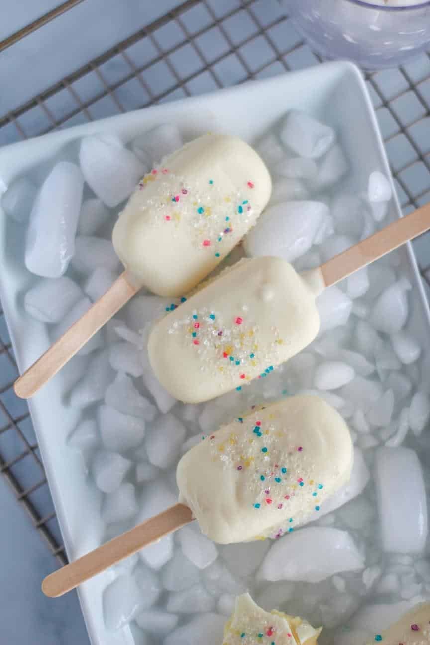 Vanilla Pudding Pops 4 pops sugar free