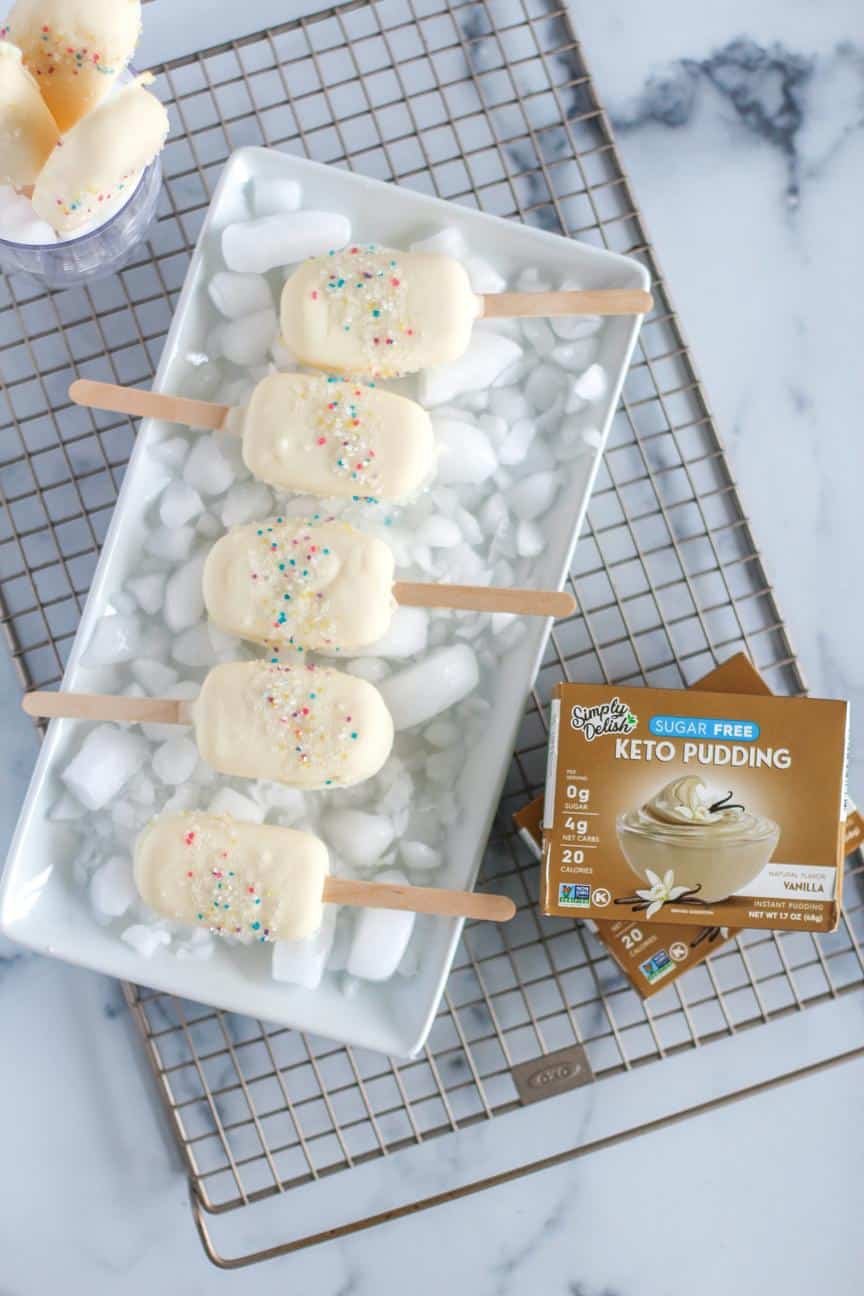 Vanilla Pudding Pops keto